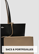 Sac noir à main et portefeuille assorti