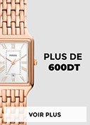 Montre femme rectangle doré au-delà de 600DT