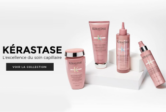 Gamme de soins capillaires Kérastase rose