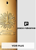Flacon doré Paco Rabanne pour homme
