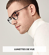 Homme avec lunettes de vue noires