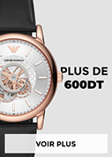 Montre homme cadran rose et bracelet cuir