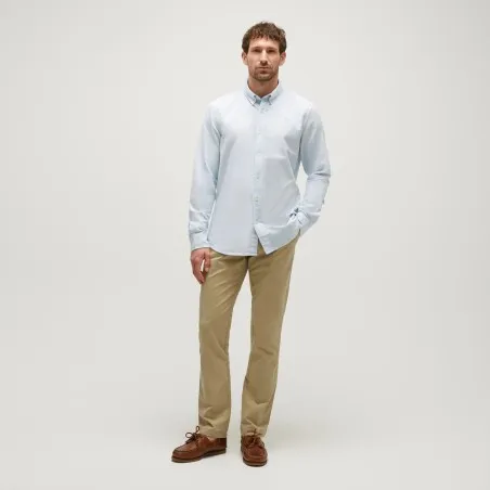 Timberland Homme – CHEMISE OXFORD GRISE À MANCHES LONGUES – Gris - TIMBERLAND