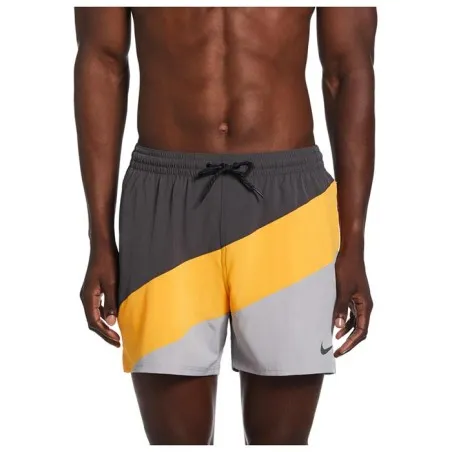 Nike – Short de bain Nike Color Surge 5 – Gris Jaune - NIKE