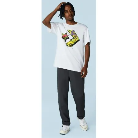 Converse Homme – T-shirt Converse Star Chevron Lizard Graphic – Blanc - CONVERSE