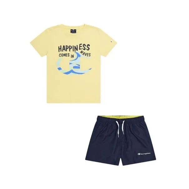 Champion -Ensemble de sport Champion T-shirt + short pour enfant – jaune bleu - CHAMPION