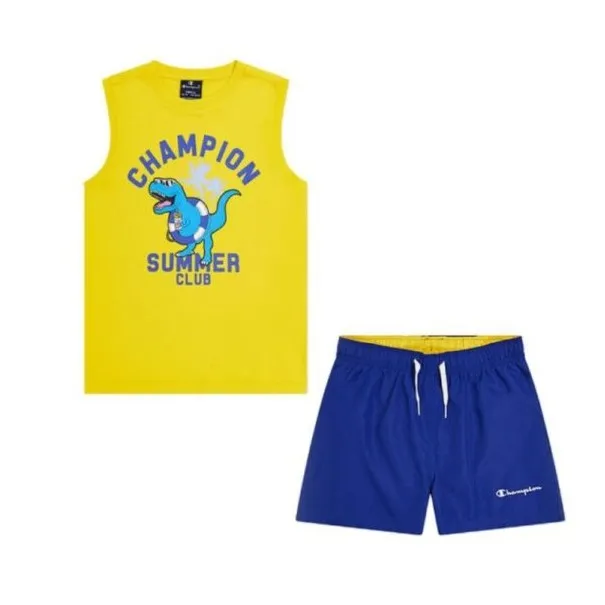 Champion -Ensemble de sport Champion T-shirt + short Summer – jaune bleu - CHAMPION