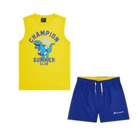 Champion -Ensemble de sport Champion T-shirt + short Summer – jaune bleu - CHAMPION