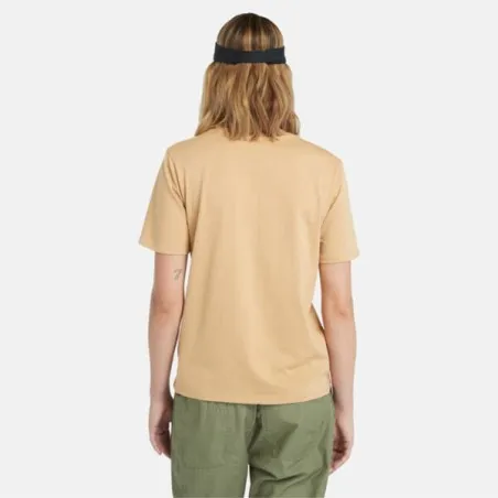 Timberland Femme – T-SHIRT TIMBERLAND À MANCHES COURTES – Bottes en blé clair - TIMBERLAND