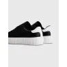 TOMMY JEANS – Baskets à semelle cupsole en cuir monochrome – Noir - TOMMY JEANS