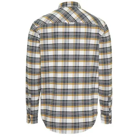 Tommy Jeans – Chemise Tommy Jeans Oxford Check – Blanc Motarde - TOMMY JEANS