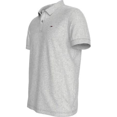 TOMMY JEANS- Polo slim fit avec logo – Gris - TOMMY JEANS