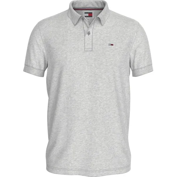 TOMMY JEANS- Polo slim fit avec logo – Gris - TOMMY JEANS