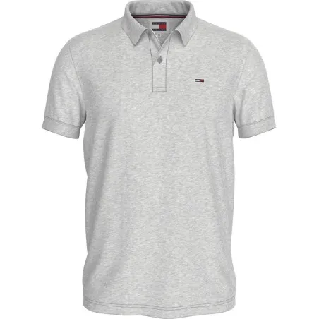 TOMMY JEANS- Polo slim fit avec logo – Gris - TOMMY JEANS