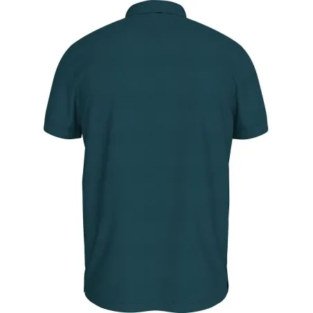 Tommy Jeans – T-shirt polo avec logo – Vert - TOMMY JEANS