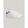 TOMMY JEANS – Baskets à semelle cupsole en cuir monochrome – Blanc - TOMMY JEANS