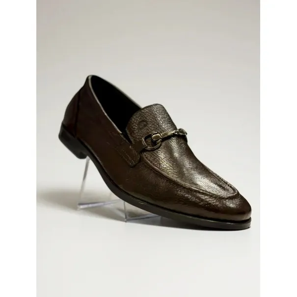 Chaussures homme en cuir – 8723 MARRON FALL - MAKEBA