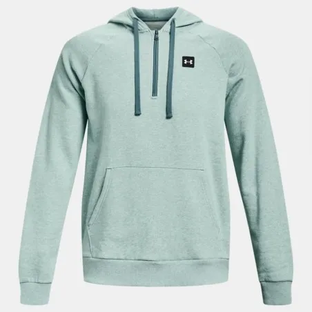 Sweatshirt  Homme RIVAL FLEECE 1/2 ZIP HD UNDER ARMOUR 1373371-177 - UNDER ARMOUR
