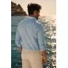 Chemise blanche à Rayures bleues - Angelo Ricci