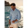 Chemise blanche à Rayures bleues - Angelo Ricci