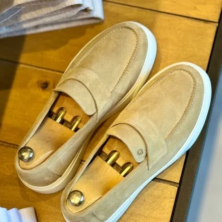Chaussures Homme MAKEBA  3204 DAIM BEIGE - MAKEBA