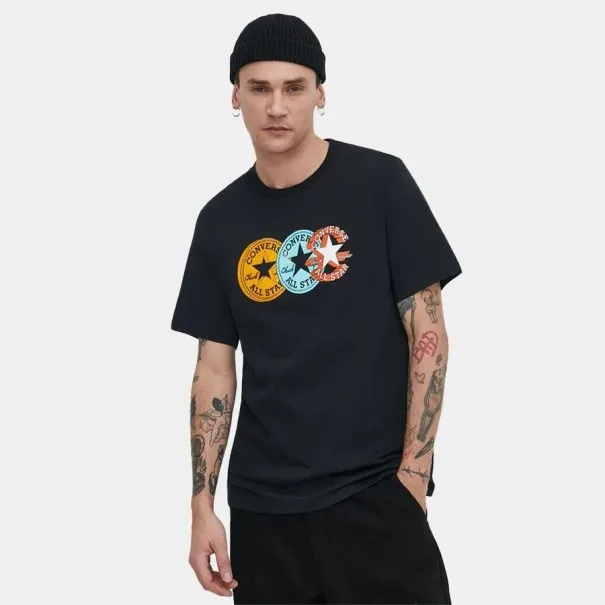 Converse Homme - T-shirt Chuck Taylor déformé - Noir - 10025973-A01 - CONVERSE
