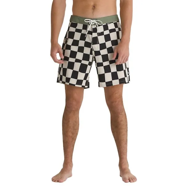 Vans – Le boardshort Daily Check 17? – Noir Blanc - VANS