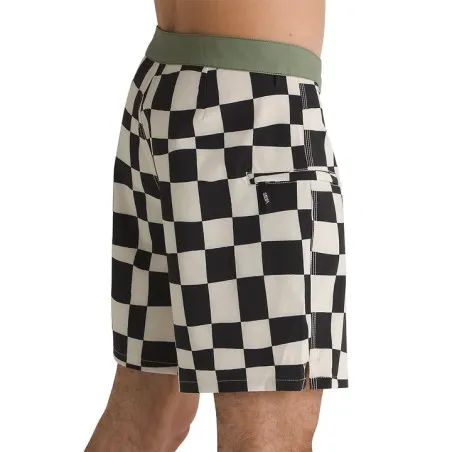 Vans – Le boardshort Daily Check 17? – Noir Blanc - VANS