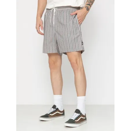 Vans – Short de bain élastique Vans Primary Stripe – gris (avoine/noir) - VANS