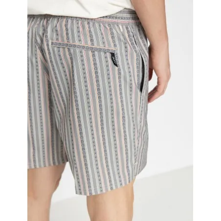 Vans – Short de bain élastique Vans Primary Stripe – gris (avoine/noir) - VANS