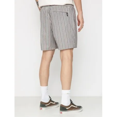 Vans – Short de bain élastique Vans Primary Stripe – gris (avoine/noir) - VANS