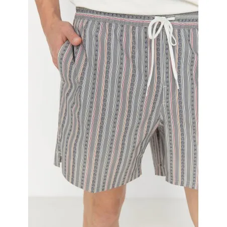 Vans – Short de bain élastique Vans Primary Stripe – gris (avoine/noir) - VANS
