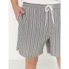 Vans – Short de bain élastique Vans Primary Stripe – gris (avoine/noir) - VANS