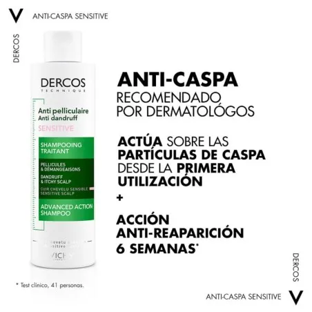Shampooing VICHY  DERCOS SHAMPOING ANTIPELLICULAIRE SENSIBLE 200ML - VICHY