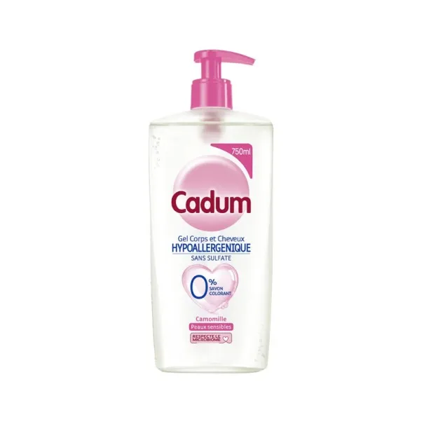 Cadum – Gel Corps Et Cheveux Hypoallergénique Sans Sulfate 750Ml - CADUM
