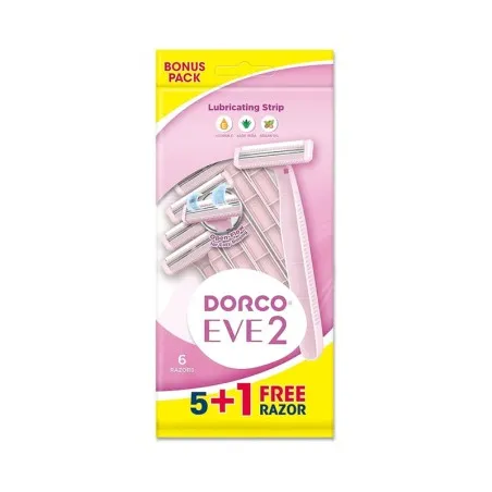 Dorco – Rasoir Femme Eve2 Jetable 2 Lames 6 Pièces - DORCO