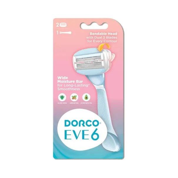 Dorco – Rasoir Pour Femme Dorco Eve 6 Manche + 2 Lames De Rechange - DORCO