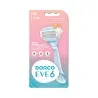 Dorco – Rasoir Pour Femme Dorco Eve 6 Manche + 2 Lames De Rechange - DORCO