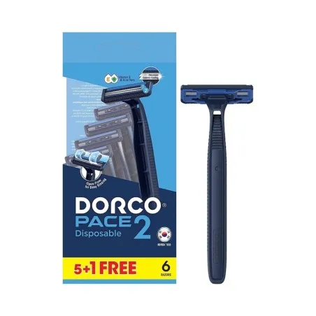 Dorco – Rasoirs Jetables Dorco Pace 2 Plus Pour Hommes 6 Unités - DORCO