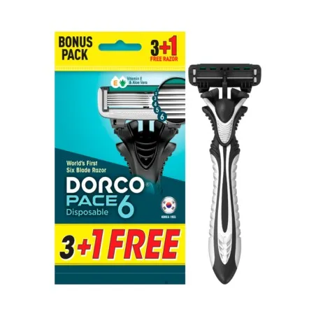 Dorco – Rasoirs Jetables Dorco Pace 6 Pour Homme 6 Lames 4 Pièces - DORCO