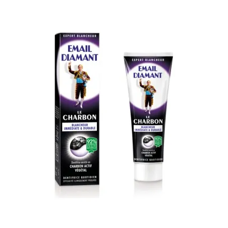 Email Diamant – Dentifrice Le Charbon Blancheur Immédiate & Durable 75Ml - EMAIL DIAMANT