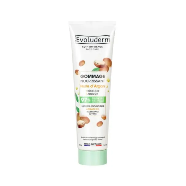 EVOLUDERM – Gommage Visage Nourrissant Huile D’argan 150 ml - EVOLUDERM