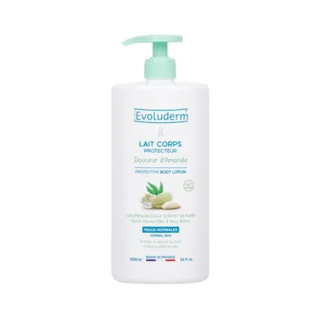 Evoluderm – Lait De Corps Protecteur Amande Douce Et Beurre De Karité 1000Ml - EVOLUDERM