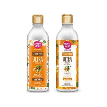 Happy Anne – Pack Shampoing & Après Shampoing À L’Huile D’Argan Et D’Açaï - HAPPY