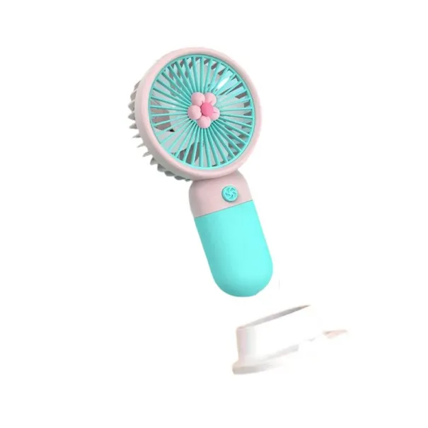 NEST – Mini Ventilateur à Main avec Batterie Rechargeable USB et Support Bleu Ciel - NEST