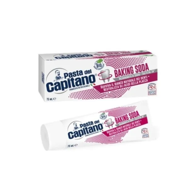 Pasta Del Capitano – Dentifrisse Bicarbonate de Soude Bio Menthe 75ml - PASTA