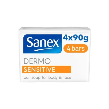 Sanex – Savon Dermo Sensitive Lot de 4 Barres Savon 90 g - SANEX