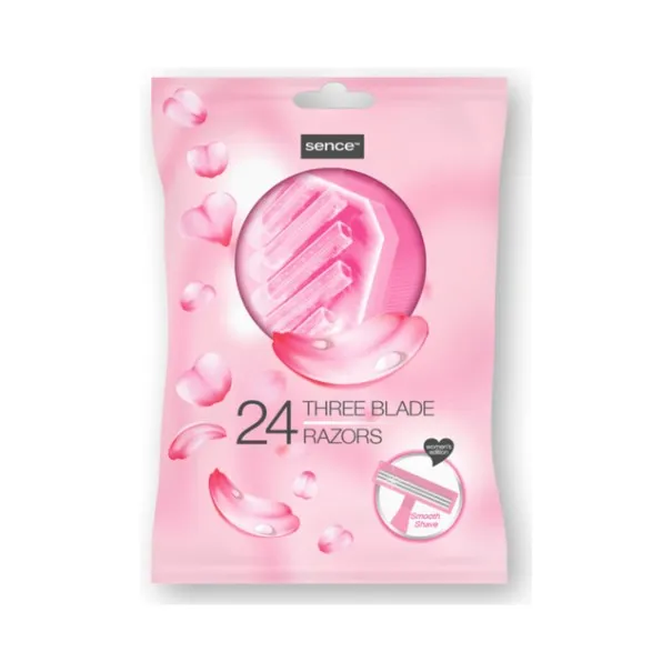 Sence – Lot De 24 Rasoir Pour Femmes 3 Lames - SENCE