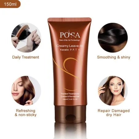 Soin Réparateur de cheveux posa  CREAMY LEAVE IN - posa