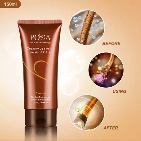 Soin Réparateur de cheveux posa  CREAMY LEAVE IN - posa